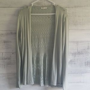 Maurices lace back cardigan